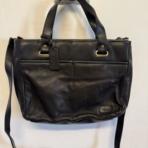 Dockers Black Leather Bag